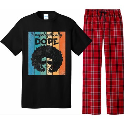 Unapologetically Dope Afro Black History Juneteenth Pajama Set