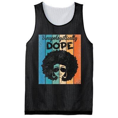 Unapologetically Dope Afro Black History Juneteenth Mesh Reversible Basketball Jersey Tank