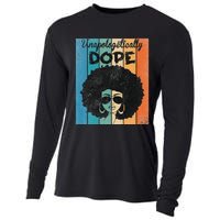 Unapologetically Dope Afro Black History Juneteenth Cooling Performance Long Sleeve Crew