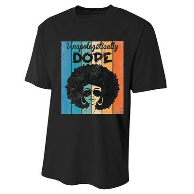 Unapologetically Dope Afro Black History Juneteenth Performance Sprint T-Shirt