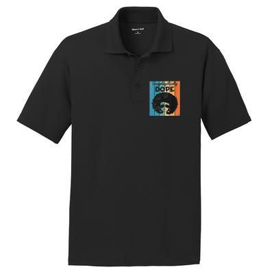 Unapologetically Dope Afro Black History Juneteenth PosiCharge RacerMesh Polo