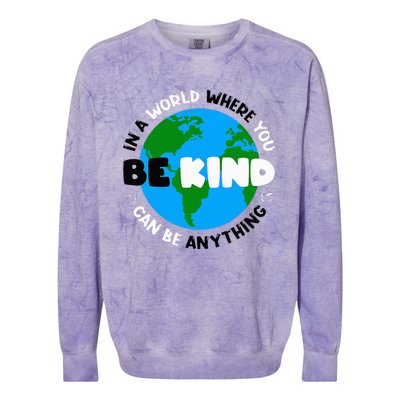 Unity Day AntiBullying Orange AntiBully Be Kind Colorblast Crewneck Sweatshirt