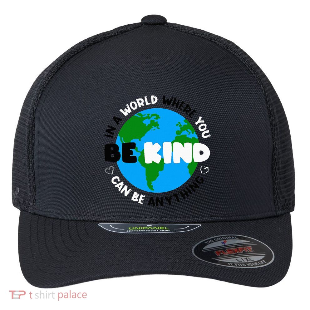 Unity Day AntiBullying Orange AntiBully Be Kind Flexfit Unipanel Trucker Cap