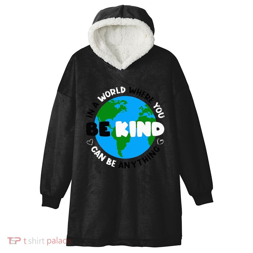 Unity Day AntiBullying Orange AntiBully Be Kind Hooded Wearable Blanket