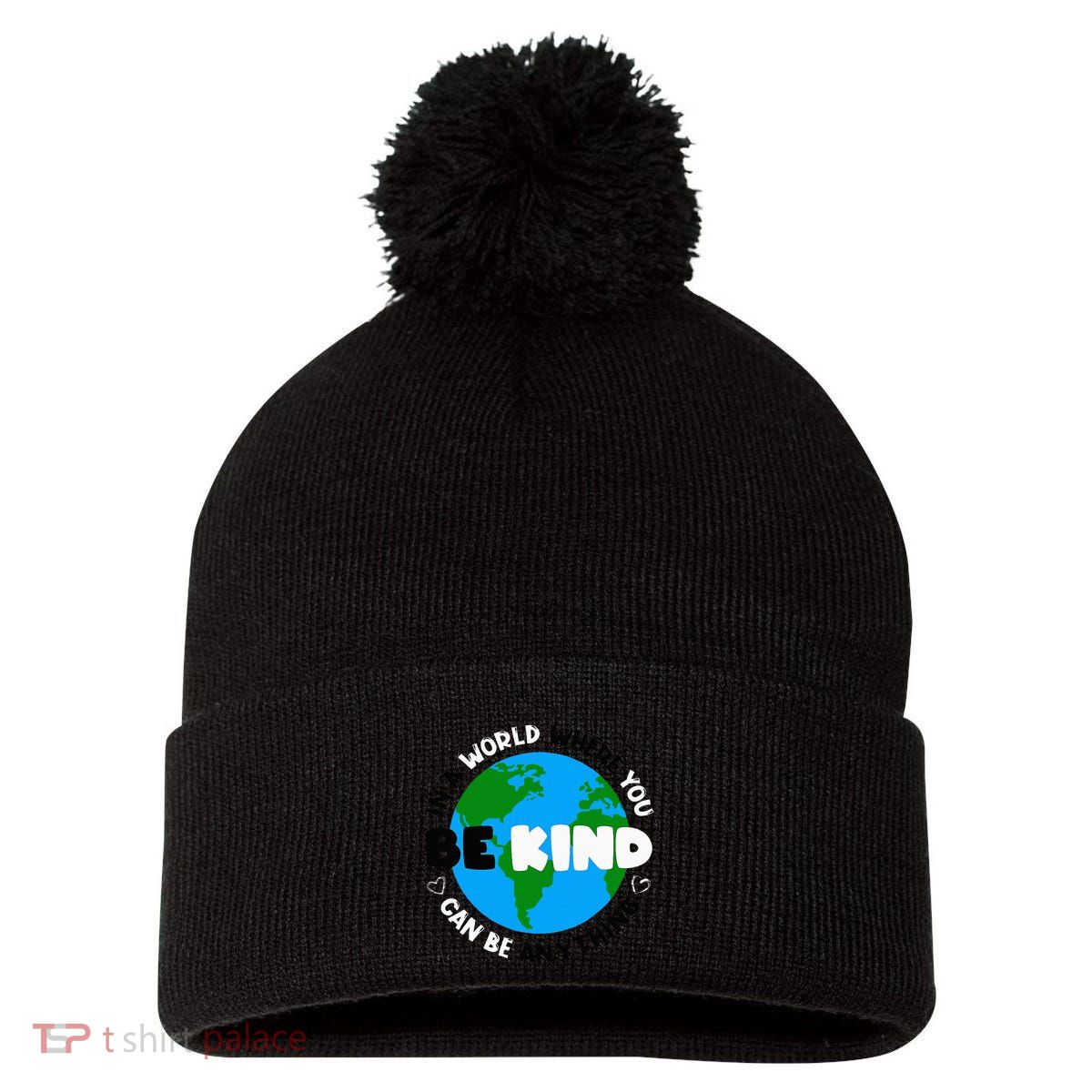 Unity Day AntiBullying Orange AntiBully Be Kind Pom Pom 12in Knit Beanie
