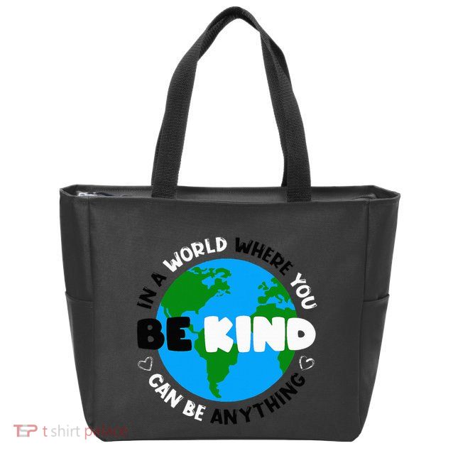 Unity Day AntiBullying Orange AntiBully Be Kind Zip Tote Bag