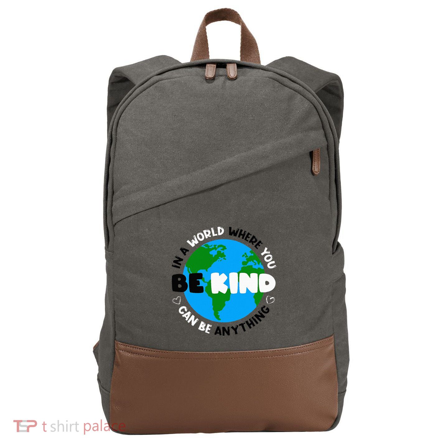 Unity Day AntiBullying Orange AntiBully Be Kind Cotton Canvas Backpack