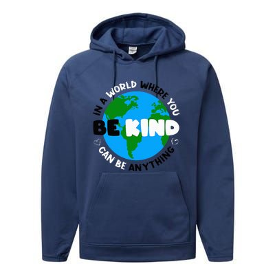 Unity Day AntiBullying Orange AntiBully Be Kind Performance Fleece Hoodie