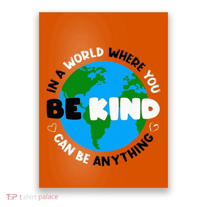 Unity Day AntiBullying Orange AntiBully Be Kind Poster