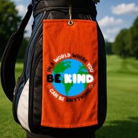 Unity Day AntiBullying Orange AntiBully Be Kind Golf Towel
