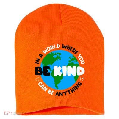 Unity Day AntiBullying Orange AntiBully Be Kind Short Acrylic Beanie