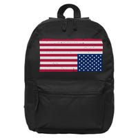 Upside Down American Flag Vintage 16 in Basic Backpack