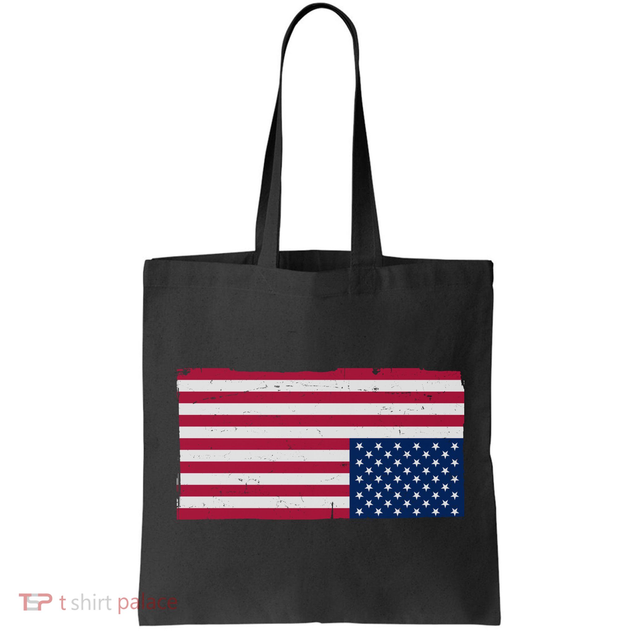 Upside Down American Flag Vintage Bag