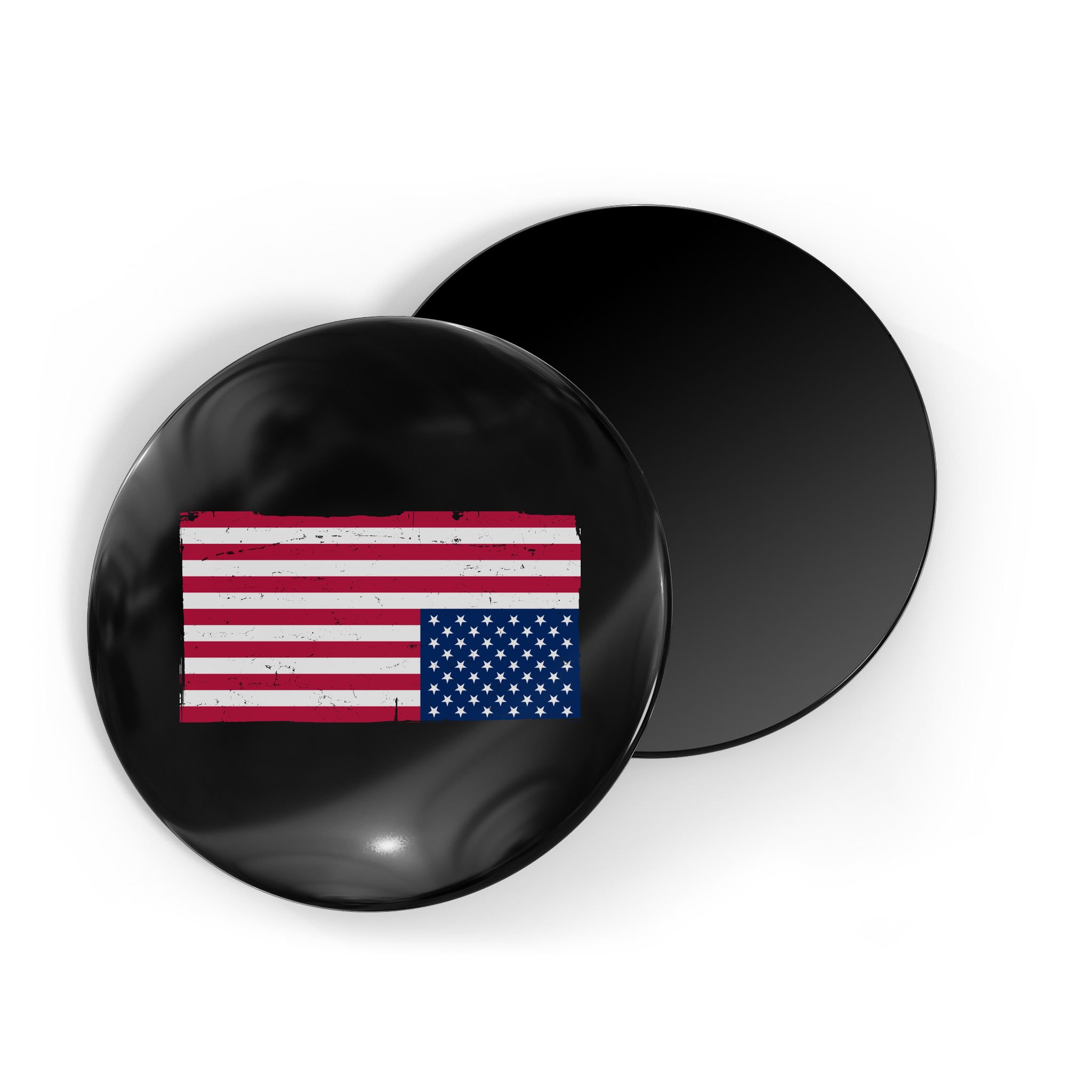 Upside Down American Flag Vintage Magnet