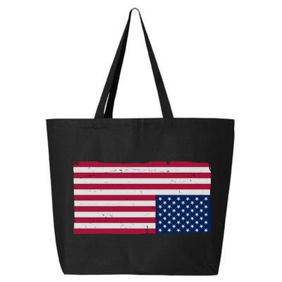 Upside Down American Flag Vintage 25L Jumbo Tote