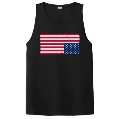 Upside Down American Flag Vintage PosiCharge Competitor Tank