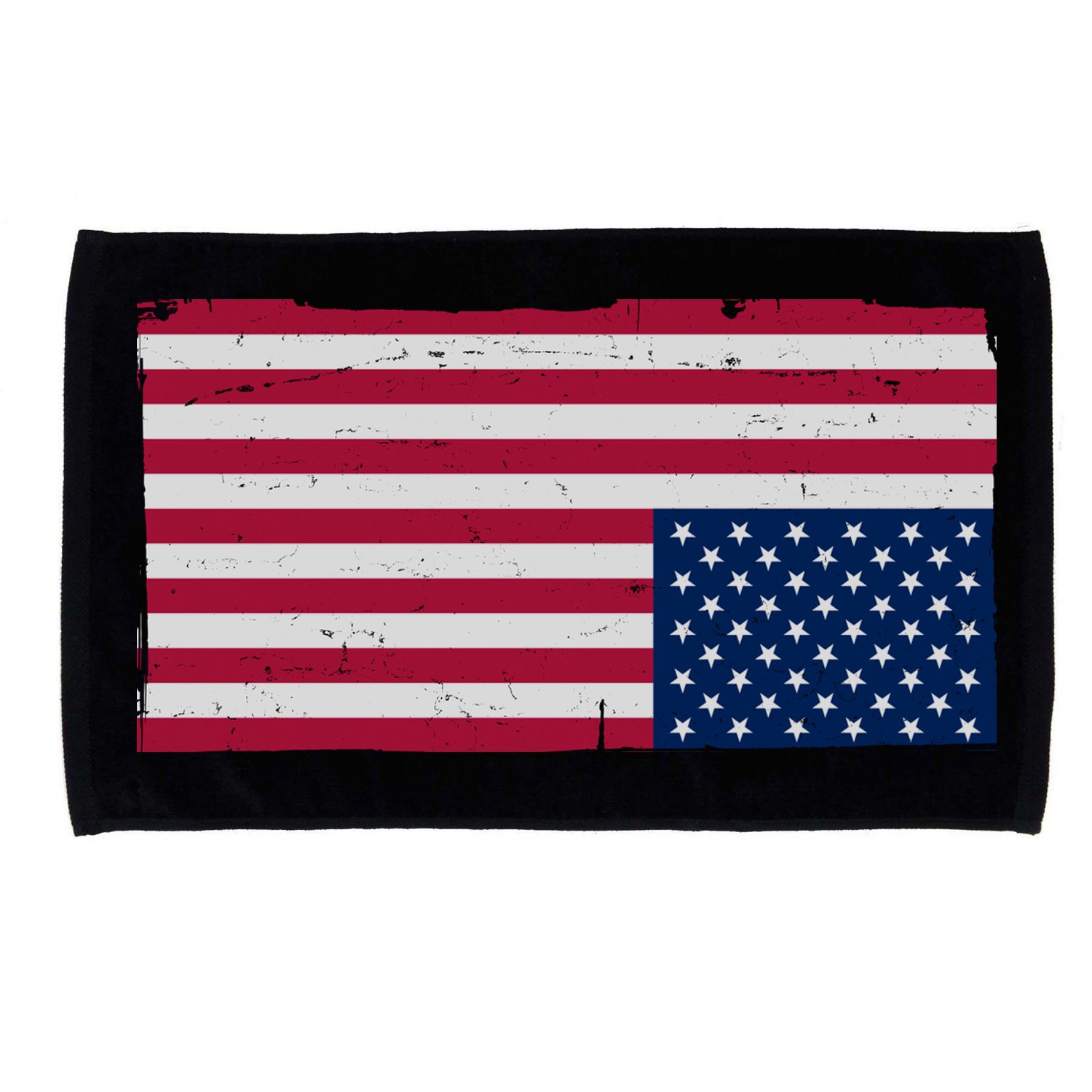 Upside Down American Flag Vintage Microfiber Hand Towel