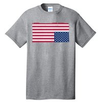 Upside Down American Flag Vintage Tall T-Shirt