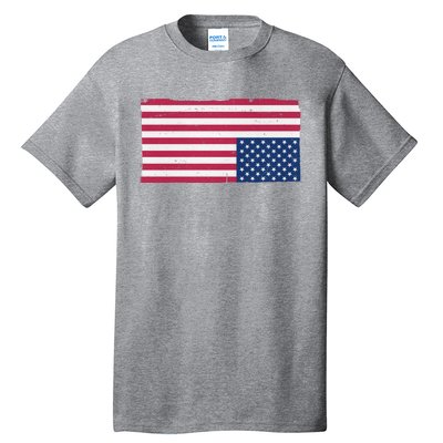 Upside Down American Flag Vintage Tall T-Shirt