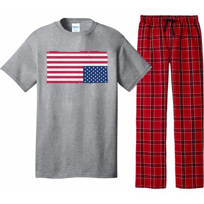 Upside Down American Flag Vintage Pajama Set