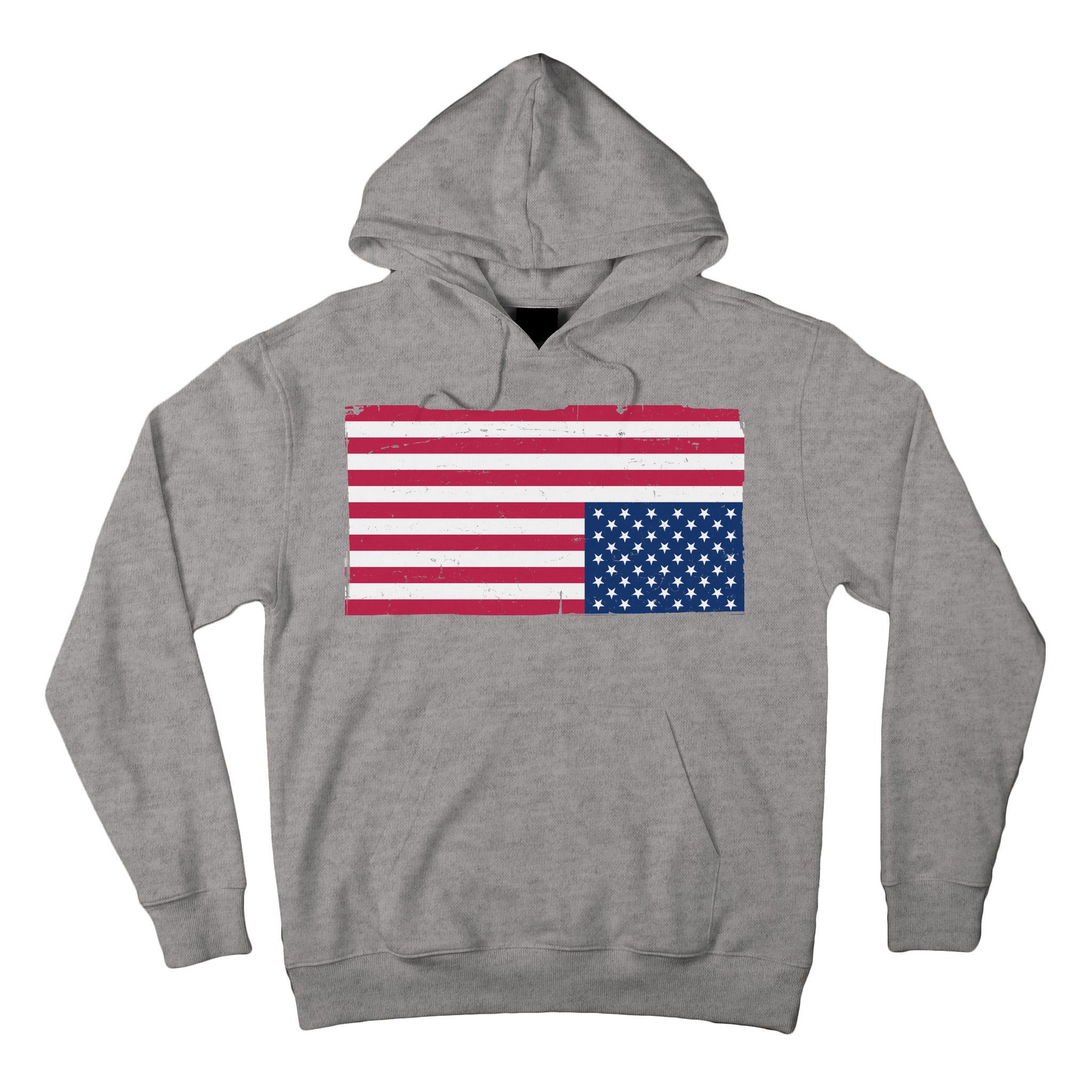 Upside Down American Flag Vintage Tall Hoodie