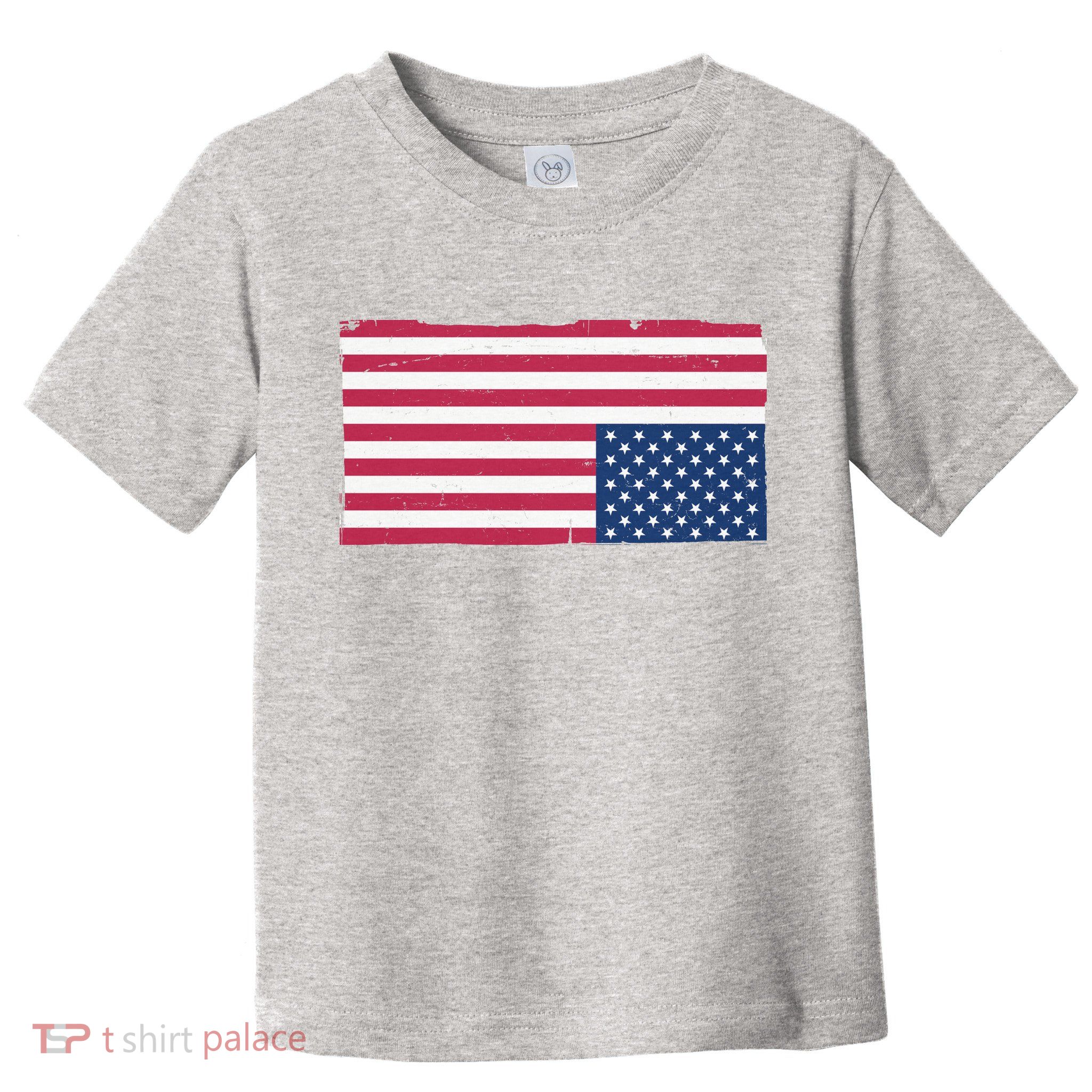 Upside Down American Flag Vintage Toddler T-Shirt