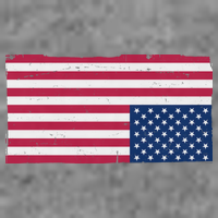 Upside Down American Flag Vintage Full Zip Hoodie