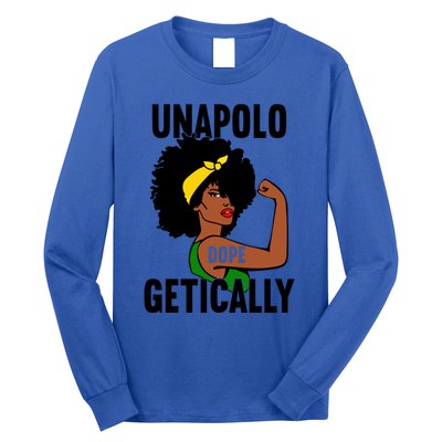 Unapologetically Dope Afro African American Black Cool Gift Long Sleeve Shirt