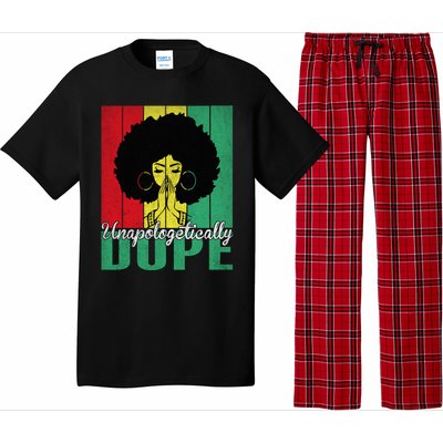 Unapologetically Dope Afro Black History Juneteenth Cool Gift Pajama Set