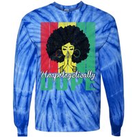 Unapologetically Dope Afro Black History Juneteenth Cool Gift Tie-Dye Long Sleeve Shirt