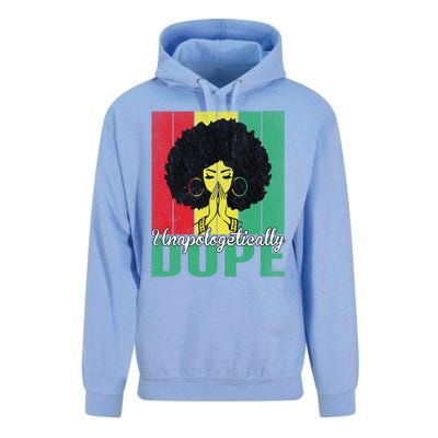 Unapologetically Dope Afro Black History Juneteenth Cool Gift Unisex Surf Hoodie