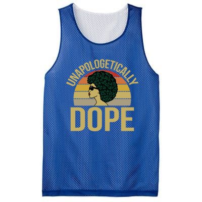 Unapologetically Dope Afro Natural Hair Cool Gift Mesh Reversible Basketball Jersey Tank