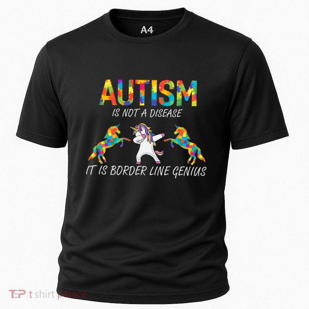 Unicorn Dabbing Autism Awareness Month Costume Puzzle Gift Performance Shirt