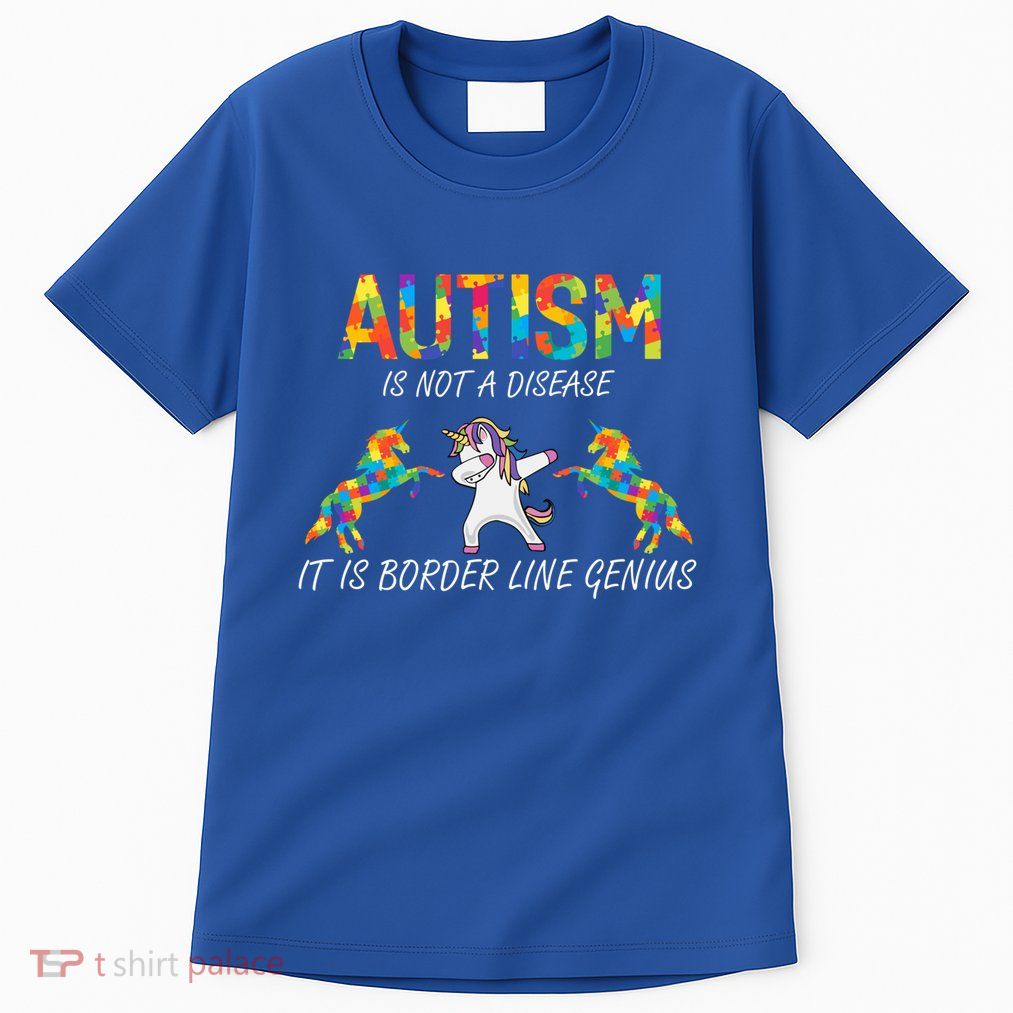 Unicorn Dabbing Autism Awareness Month Costume Puzzle Gift Tall T-Shirt