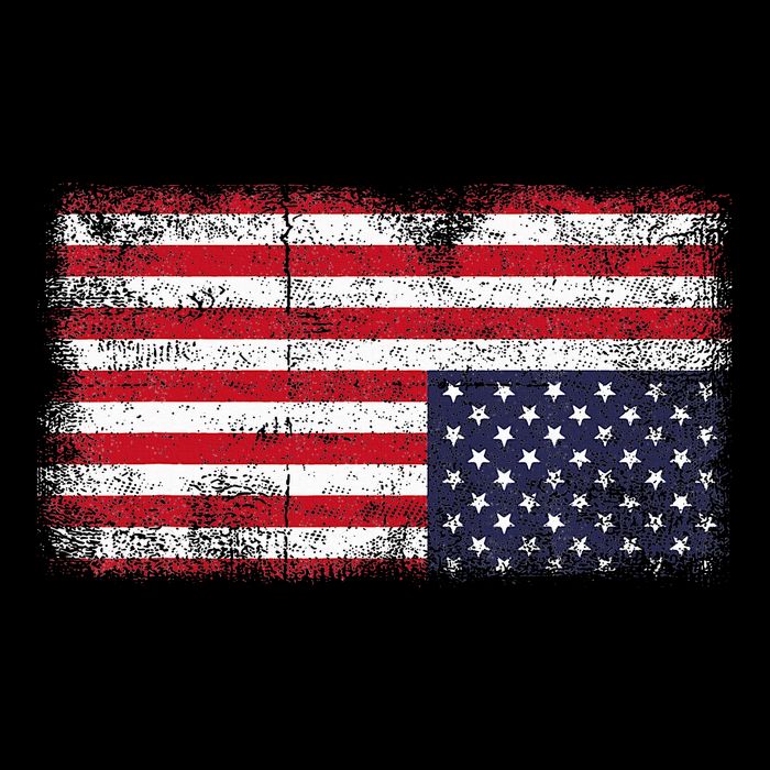Upside Down American Flag Distress United States Usa Cooling Performance Crew T-Shirt