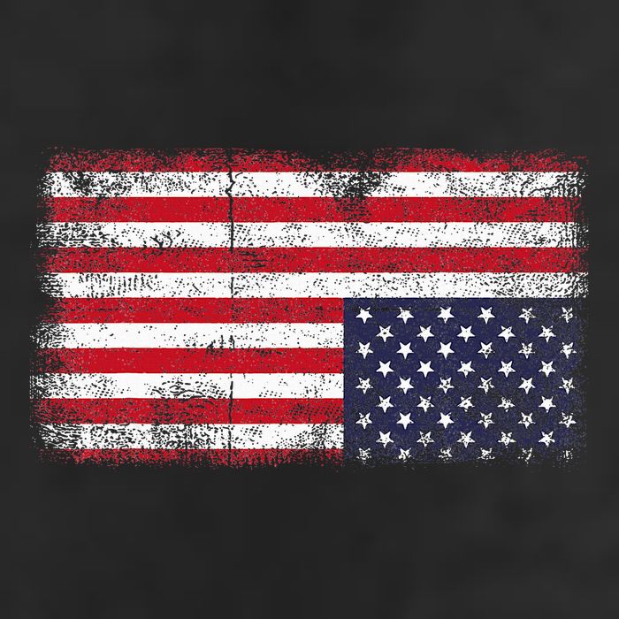 Upside Down American Flag Distress United States Usa Beanie
