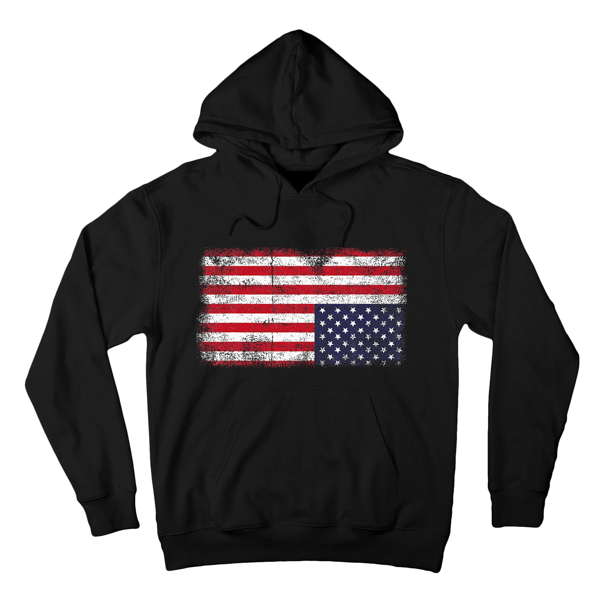 Upside Down American Flag Distress United States Usa Tall Hoodie