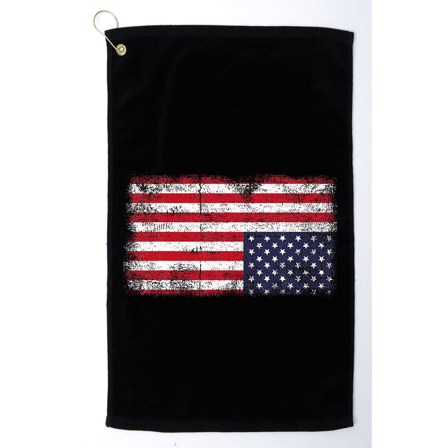 Upside Down American Flag Distress United States Usa Golf Towel