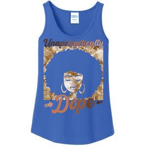 Unapologetically Dope Afro Black History Juneteenth Gift Ladies Essential Tank