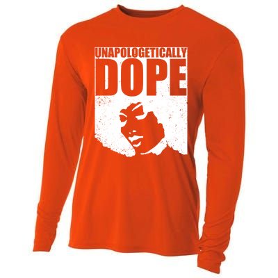 Unapologetically Dope Afro Melanin Black History Month Gift Cooling Performance Long Sleeve Crew