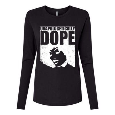 Unapologetically Dope Afro Melanin Black History Month Gift Womens Cotton Relaxed Long Sleeve T-Shirt