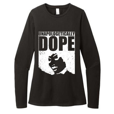 Unapologetically Dope Afro Melanin Black History Month Gift Womens CVC Long Sleeve Shirt