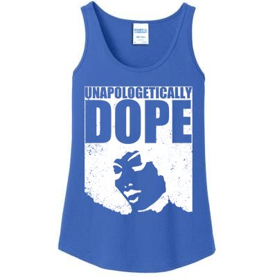 Unapologetically Dope Afro Melanin Black History Month Gift Ladies Essential Tank