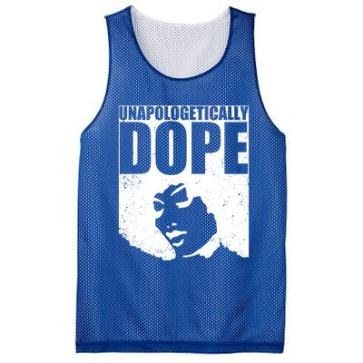 Unapologetically Dope Afro Melanin Black History Month Gift Mesh Reversible Basketball Jersey Tank