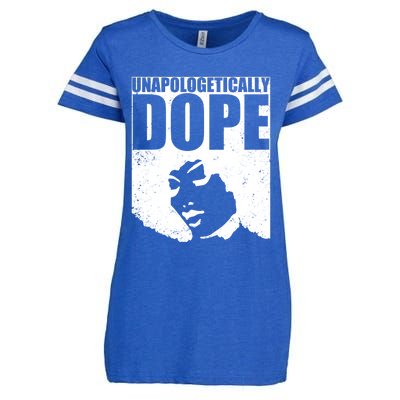 Unapologetically Dope Afro Melanin Black History Month Gift Enza Ladies Jersey Football T-Shirt