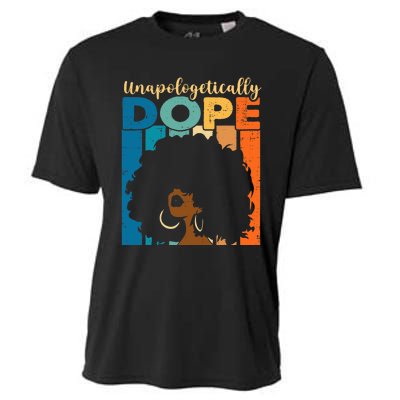 Unapologetically Dope Afro African American Black Pride Cooling Performance Crew T-Shirt