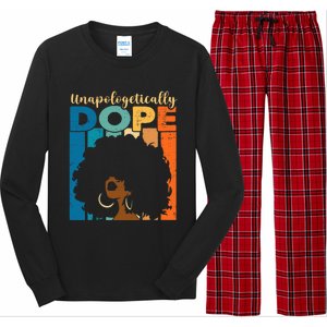 Unapologetically Dope Afro African American Black Pride Long Sleeve Pajama Set