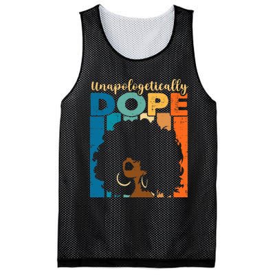 Unapologetically Dope Afro African American Black Pride Mesh Reversible Basketball Jersey Tank