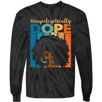 Unapologetically Dope Afro African American Black Pride Tie-Dye Long Sleeve Shirt