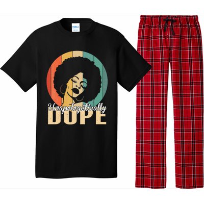 Unapologetically Dope Afro Black History Juneteenth Pajama Set